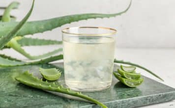 Der Saft der Aloe vera ist super gesund.